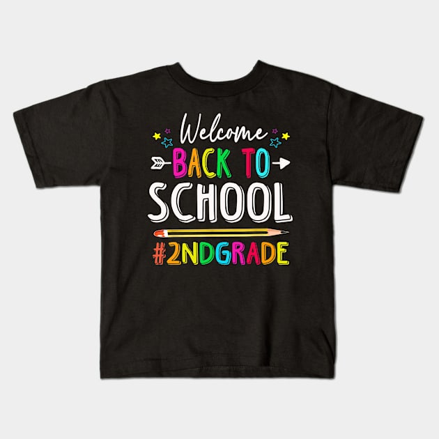 welcome back to school 2nd grade Kids T-Shirt by Leosit